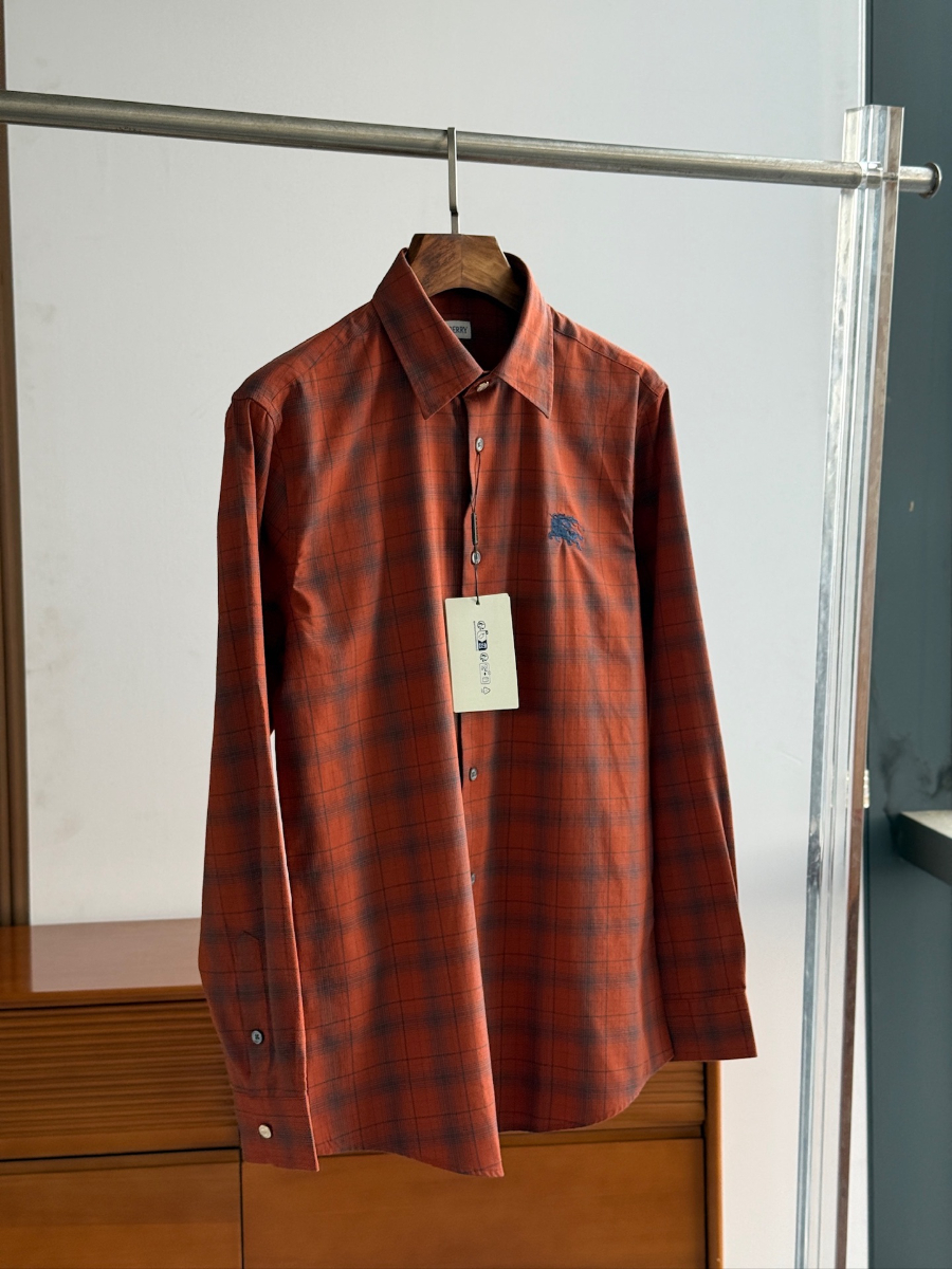 BURBERRY Solid Color Cotton Shirt 버버리 솔리드 컬러 코튼 셔츠 6