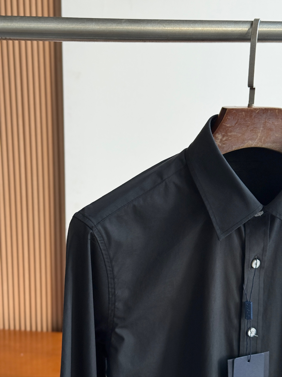 PRADA Textured Cotton Long Sleeve Shirt 프라다 텍스처드 코튼 긴팔 셔츠 9