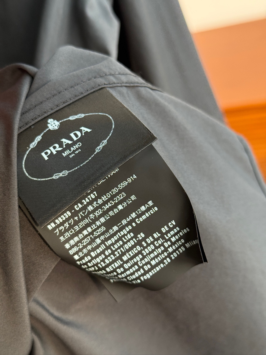 PRADA Textured Cotton Long Sleeve Shirt 프라다 텍스처드 코튼 긴팔 셔츠 15