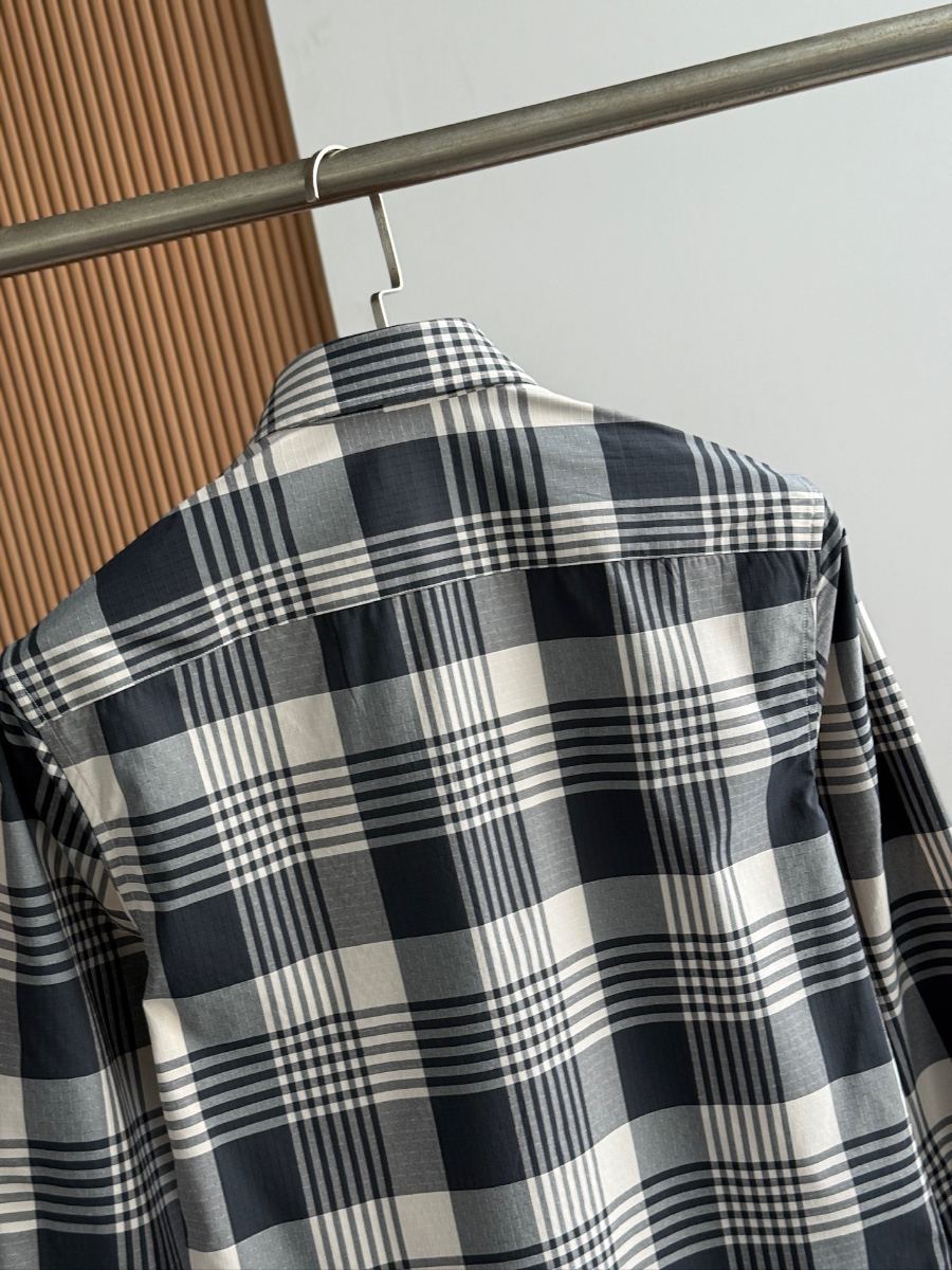 BURBERRY Solid Color Cotton Shirt 버버리 솔리드 컬러 코튼 셔츠 그레이 17