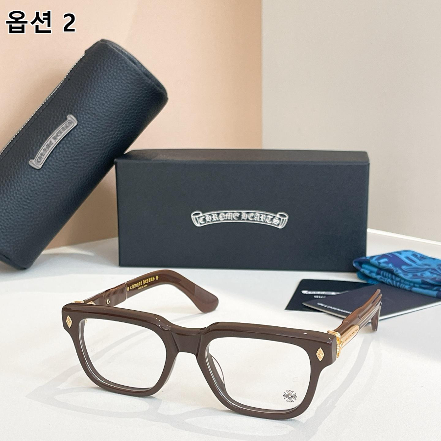 CHROME HEARTS 크롬하츠 PEN 15 스퀘어 아세테이트 안경테 53□20-149 2