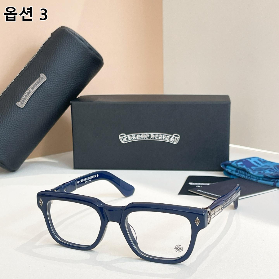 CHROME HEARTS 크롬하츠 PEN 15 스퀘어 아세테이트 안경테 53□20-149 3