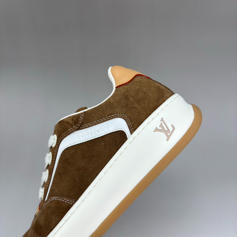 Louis Vuitton 루이비통 3D 모노그램 패턴 레더 로우탑 스니커즈 (Iv Tilted 스타일) 브라운 7