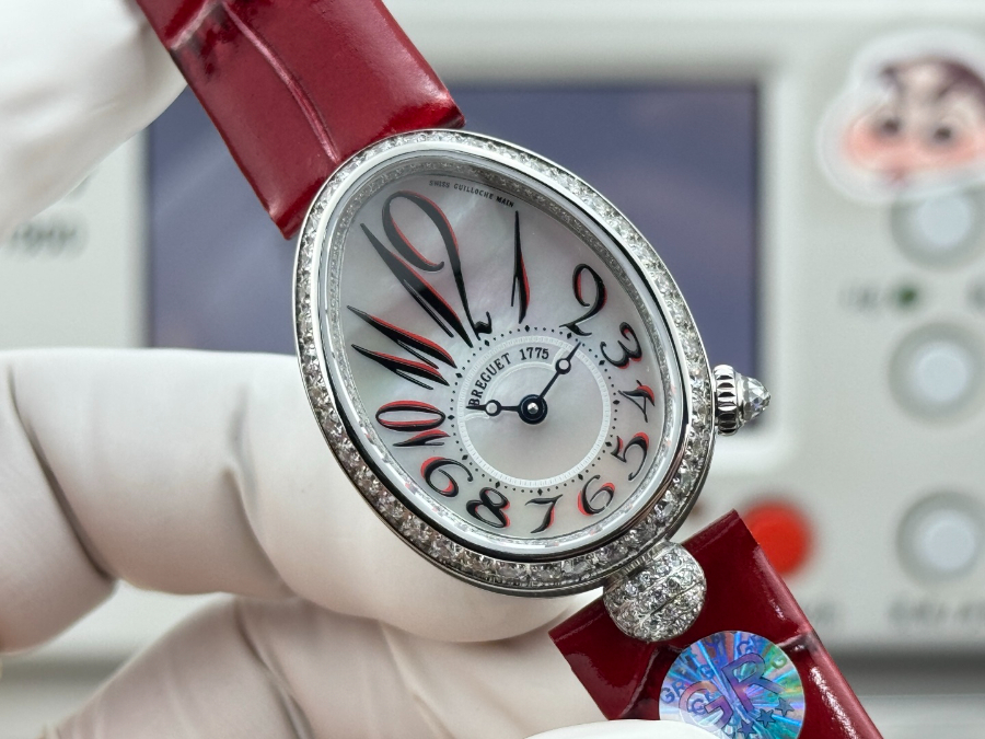 Breguet Reine de Naples Diamond Bezel 브레게 레인 드 네이플 다이아 베젤 여성 오벌 워치 25mm 레드포인트 4