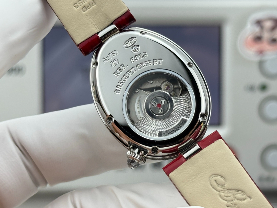 Breguet Reine de Naples Diamond Bezel 브레게 레인 드 네이플 다이아 베젤 여성 오벌 워치 25mm 레드포인트 8