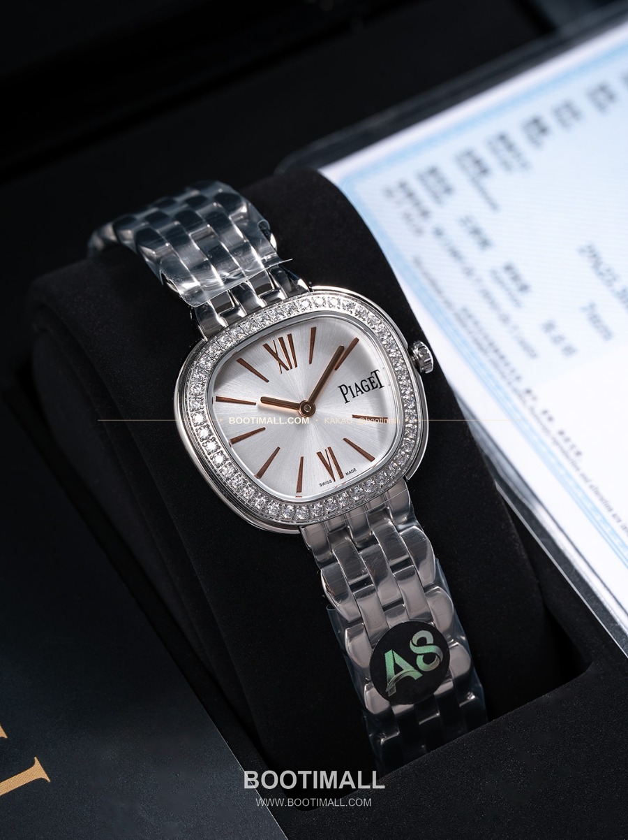 Piaget Sixtie Rose Gold Diamond Quartz 29mm 피아제 식스티 실버 다이아몬드 쿼츠 29mm 2