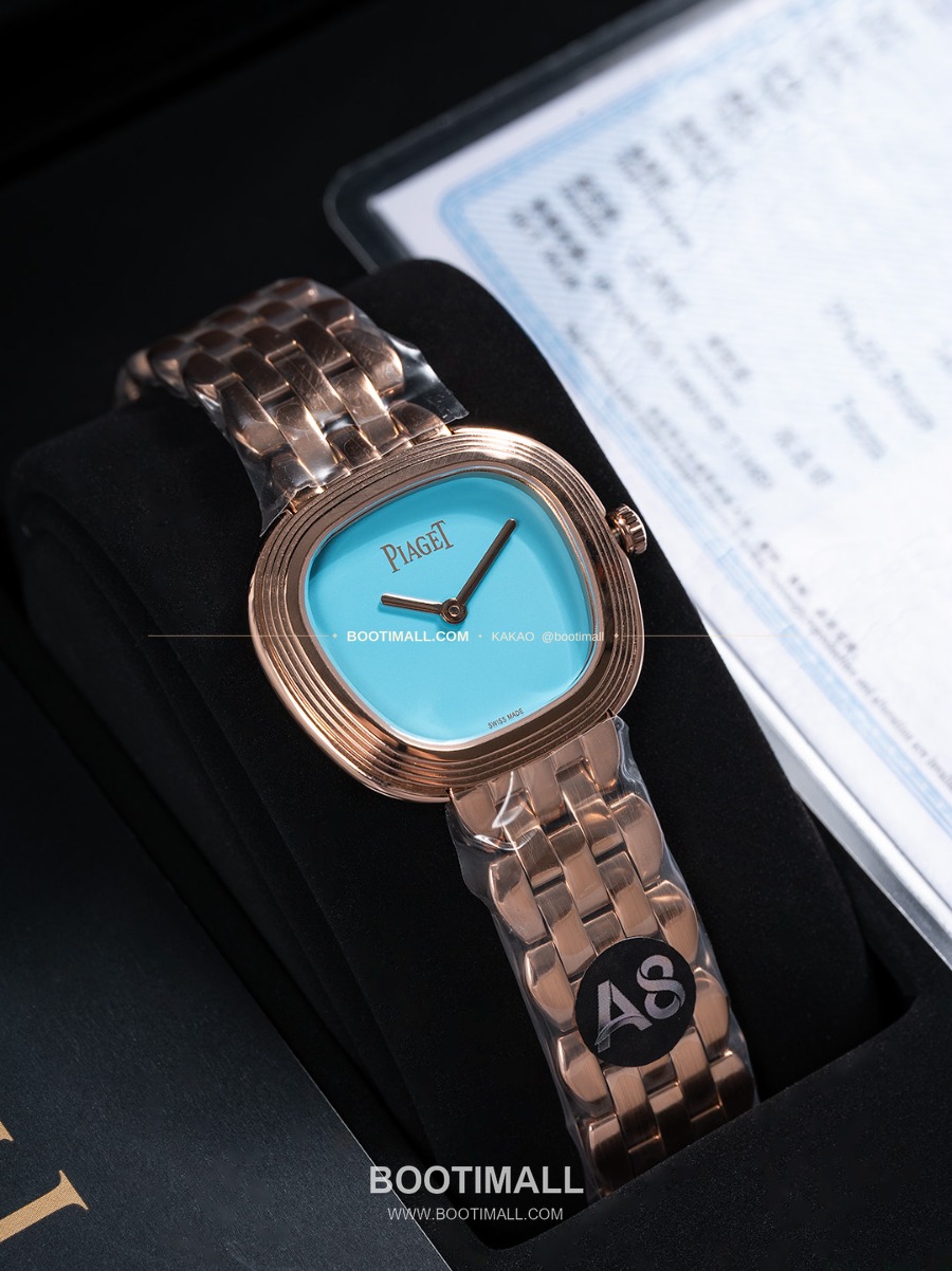 Piaget Sixtie Rose Gold Diamond Quartz 29mm 피아제 식스티 브론즈베젤 코발트다이얼 쿼츠 29mm 3