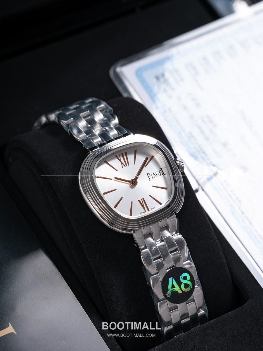 Piaget Sixtie Rose Gold Diamond Quartz 29mm 피아제 식스티 실버베젤 화이트다이얼 쿼츠 29mm 2