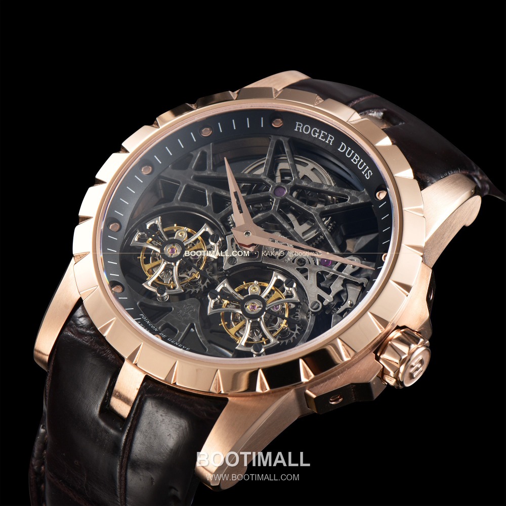 Roger Dubuis Excalibur Double Tourbillon Rose Gold 45mm 로저드뷔 엑스칼리버 더블 투르비용 로즈골드 45mm 3