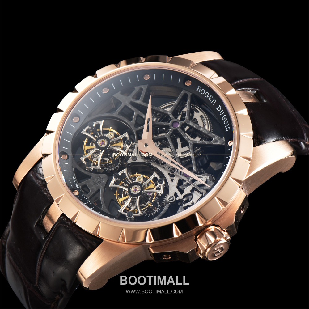 Roger Dubuis Excalibur Double Tourbillon Rose Gold 45mm 로저드뷔 엑스칼리버 더블 투르비용 로즈골드 45mm 5