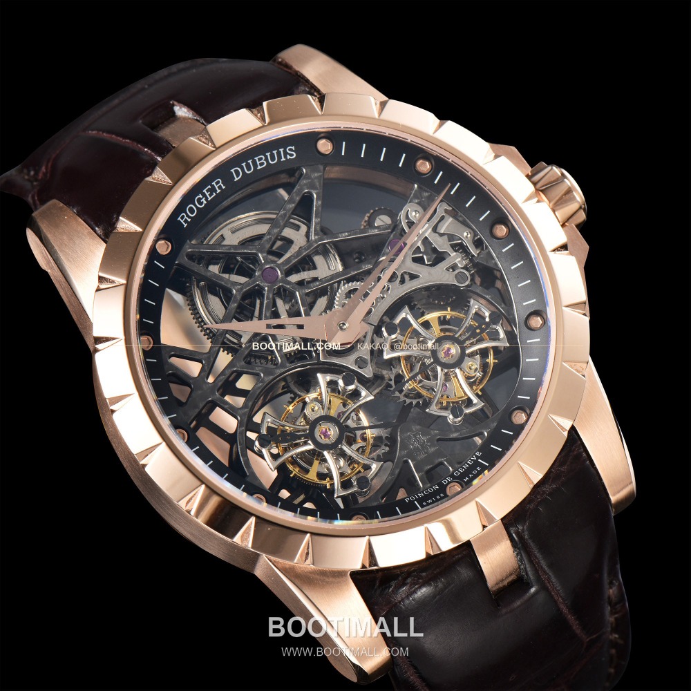 Roger Dubuis Excalibur Double Tourbillon Rose Gold 45mm 로저드뷔 엑스칼리버 더블 투르비용 로즈골드 45mm 7