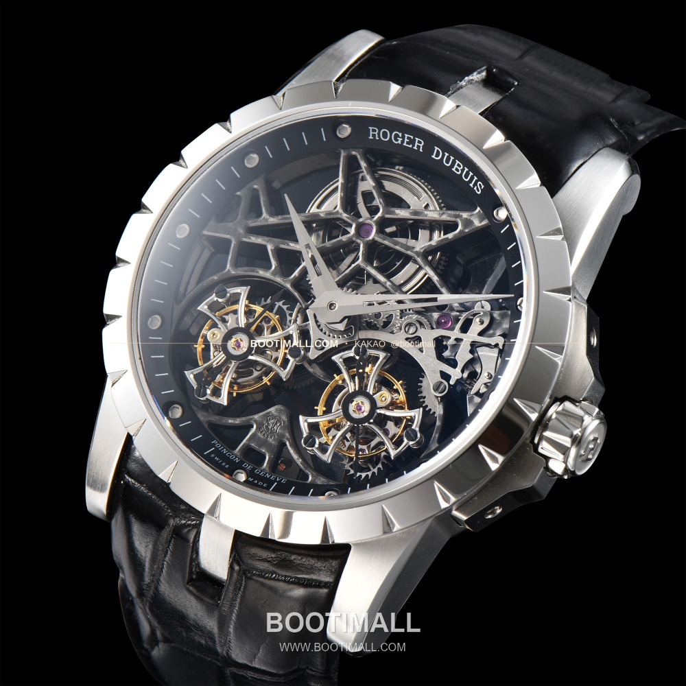 Roger Dubuis Excalibur Double Tourbillon Rose Gold 45mm 로저드뷔 엑스칼리버 더블 투르비용 실버 45mm 2