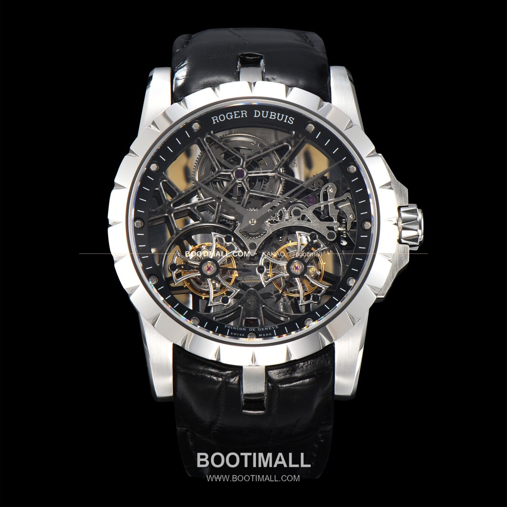 Roger Dubuis Excalibur Double Tourbillon Rose Gold 45mm 로저드뷔 엑스칼리버 더블 투르비용 실버 45mm 1