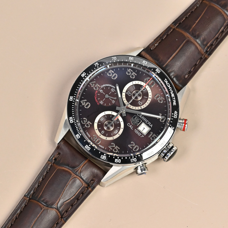 TAG Heuer Carrera Calibre 1887 Chronograph CV2A12.FC6236 태그호이어 까레라 칼리버 1887 크로노그래프 브라운 43mm 2