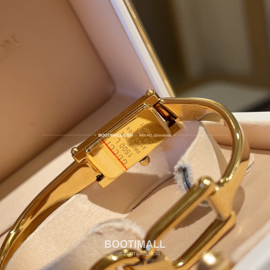 GUCCI 1500L Square Bracelet Watch 구찌 1500L 여성 사각 브레이슬릿 시계 4