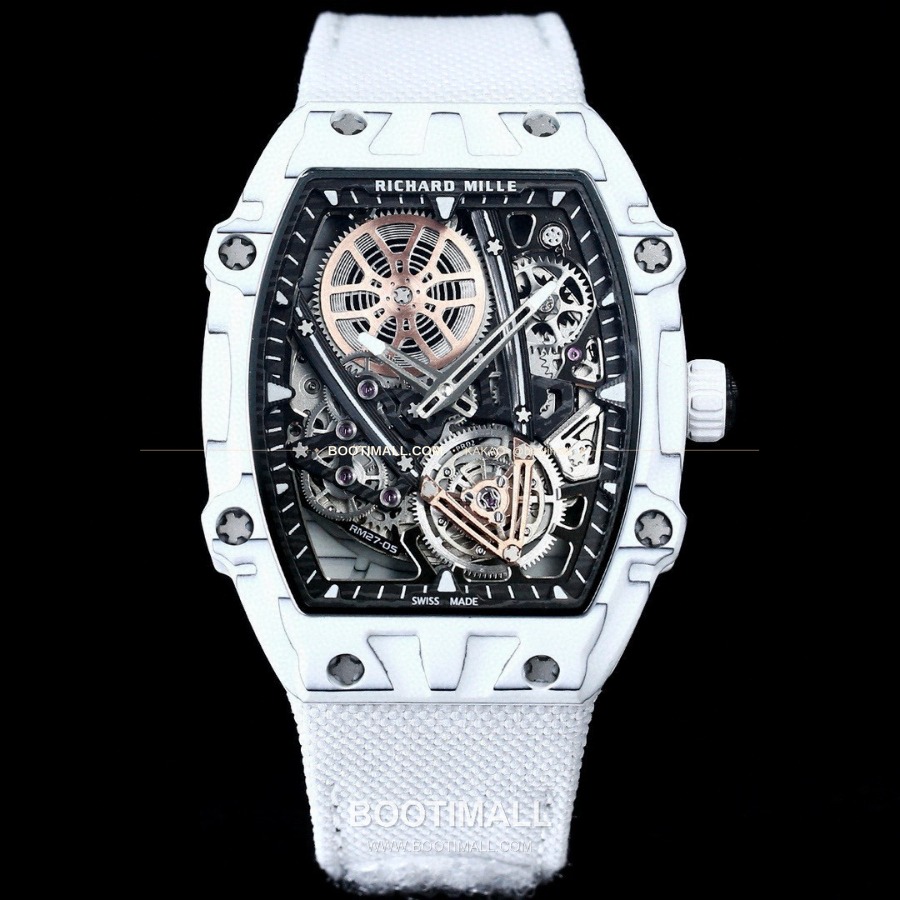 RICHARD MILLE RM 27-05 Flying Tourbillon Rafael Nadal 리차드 밀 RM 27-05 플라잉 투르비옹 라파엘 나달 화이트 37mm 1