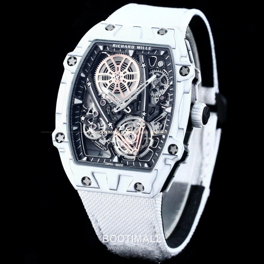 RICHARD MILLE RM 27-05 Flying Tourbillon Rafael Nadal 리차드 밀 RM 27-05 플라잉 투르비옹 라파엘 나달 화이트 37mm 2
