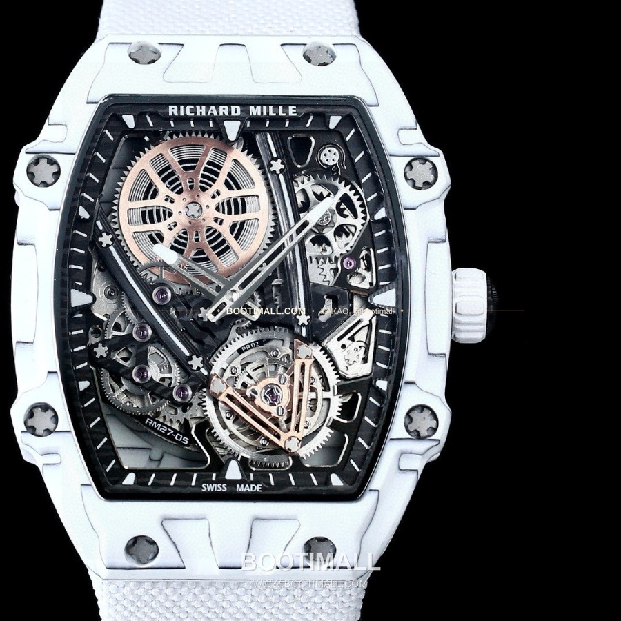 RICHARD MILLE RM 27-05 Flying Tourbillon Rafael Nadal 리차드 밀 RM 27-05 플라잉 투르비옹 라파엘 나달 화이트 37mm 3