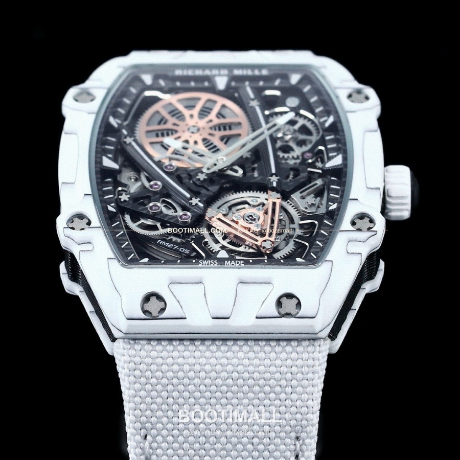 RICHARD MILLE RM 27-05 Flying Tourbillon Rafael Nadal 리차드 밀 RM 27-05 플라잉 투르비옹 라파엘 나달 화이트 37mm 4