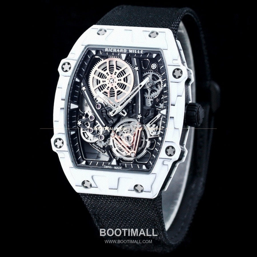 RICHARD MILLE RM 27-05 Flying Tourbillon Rafael Nadal 리차드 밀 RM 27-05 플라잉 투르비옹 라파엘 나달 화이트 37mm 11