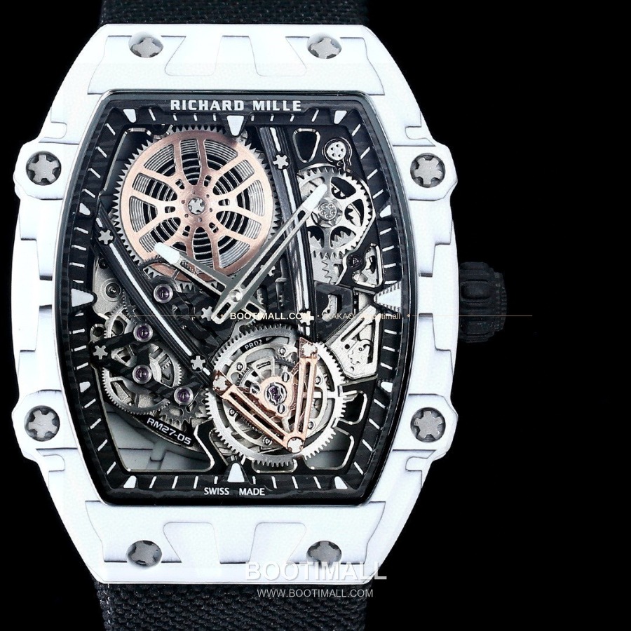 RICHARD MILLE RM 27-05 Flying Tourbillon Rafael Nadal 리차드 밀 RM 27-05 플라잉 투르비옹 라파엘 나달 화이트 37mm 13