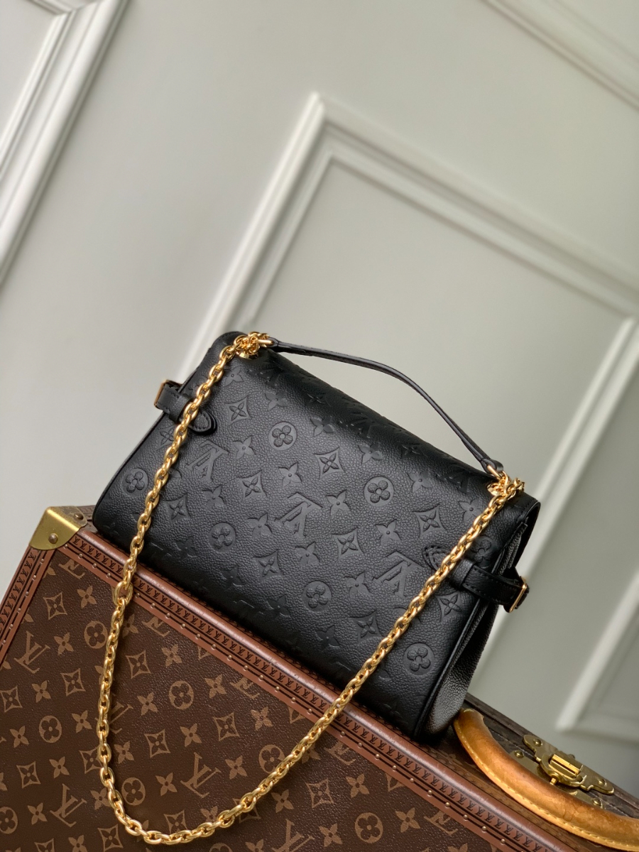 Louis Vuitton 루이비통 Anytime 플랩 백 MM 모노그램 앙프렝트 M14973 앙크르 블랙 29.5cm 9