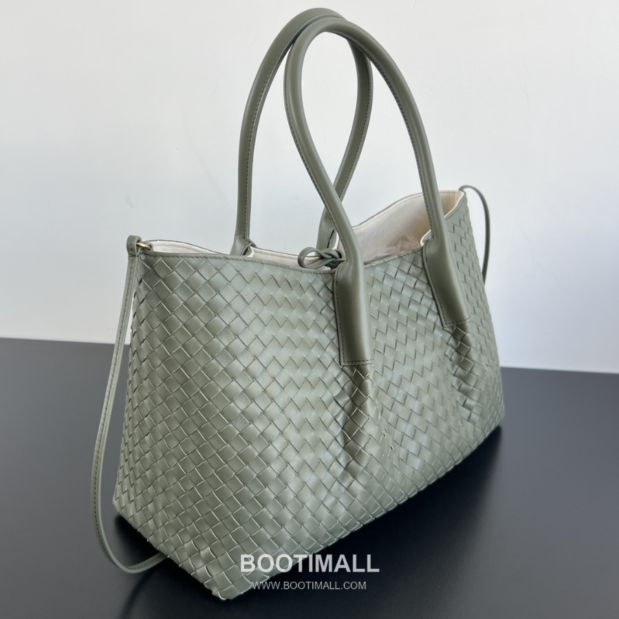 Bottega Veneta Pinacoteca Intrecciato 보테가 베네타 피나코테카 인트레치아토 레더 양면 기저귀가방 토트백 라지 43cm 5