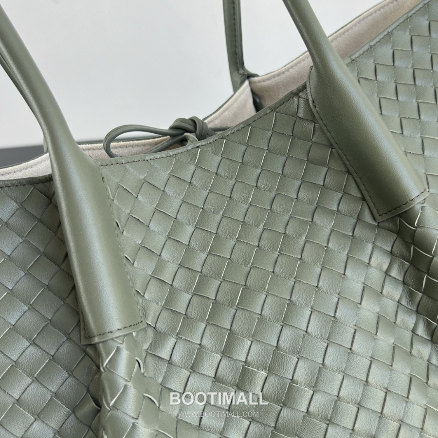 Bottega Veneta Pinacoteca Intrecciato 보테가 베네타 피나코테카 인트레치아토 레더 양면 기저귀가방 토트백 라지 43cm 10