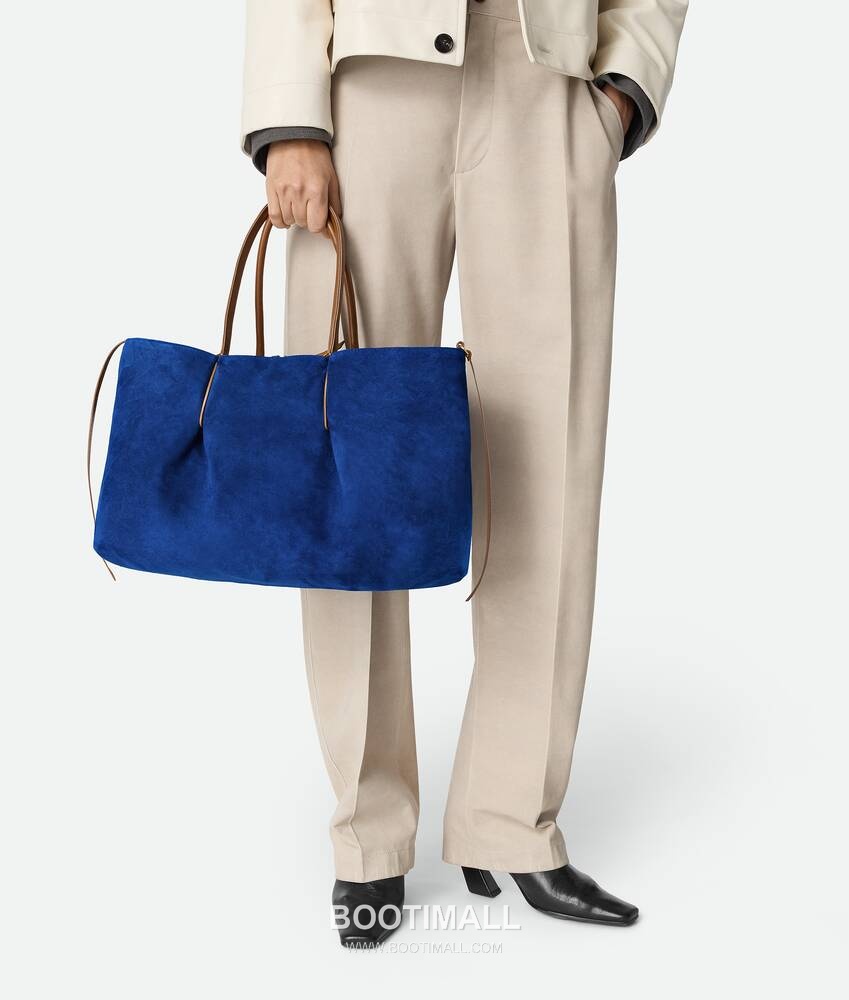 Bottega Veneta Pinacoteca Intrecciato 보테가 베네타 피나코테카 인트레치아토 레더 양면 기저귀가방 토트백 라지 브라운 43cm 2