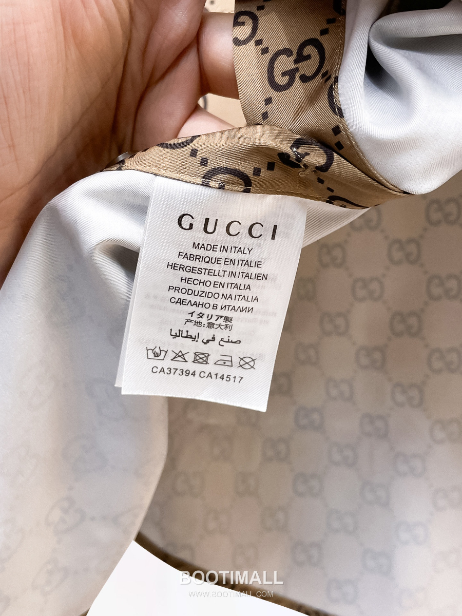 GUCCI 구찌 GG 모노그램 남성 실크 터치 셔츠 베이 11