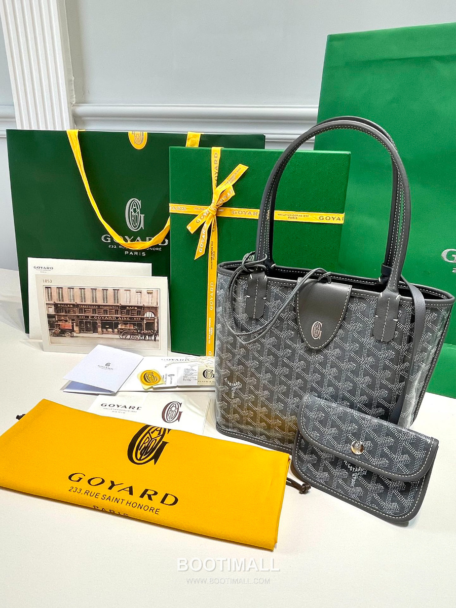 Goyard 고야드 2025 미니 앙주백  Tote Mini Anjou Grey 그레이 22cm 3
