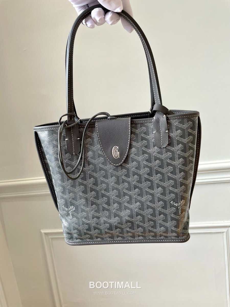 Goyard 고야드 2025 미니 앙주백  Tote Mini Anjou Grey 그레이 22cm 5