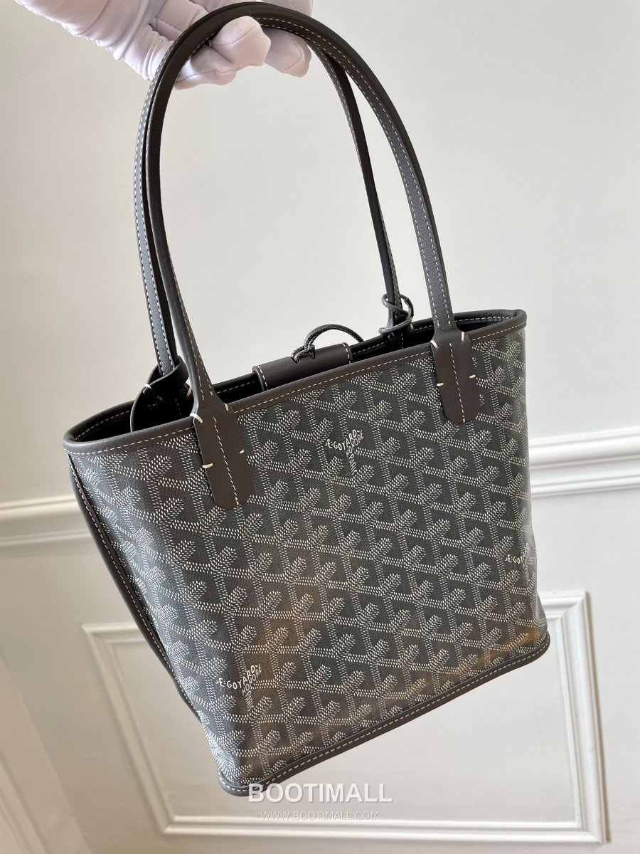 Goyard 고야드 2025 미니 앙주백  Tote Mini Anjou Grey 그레이 22cm 6