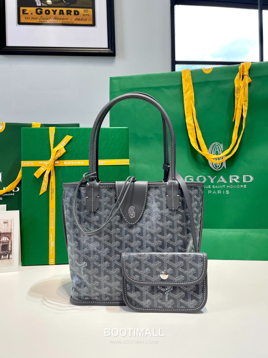 Goyard 고야드 2025 미니 앙주백  Tote Mini Anjou Grey 그레이 22cm 10