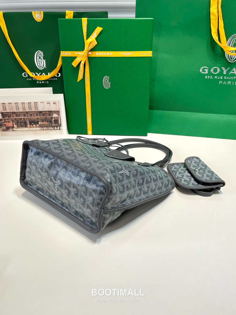 Goyard 고야드 2025 미니 앙주백  Tote Mini Anjou Grey 그레이 22cm 11