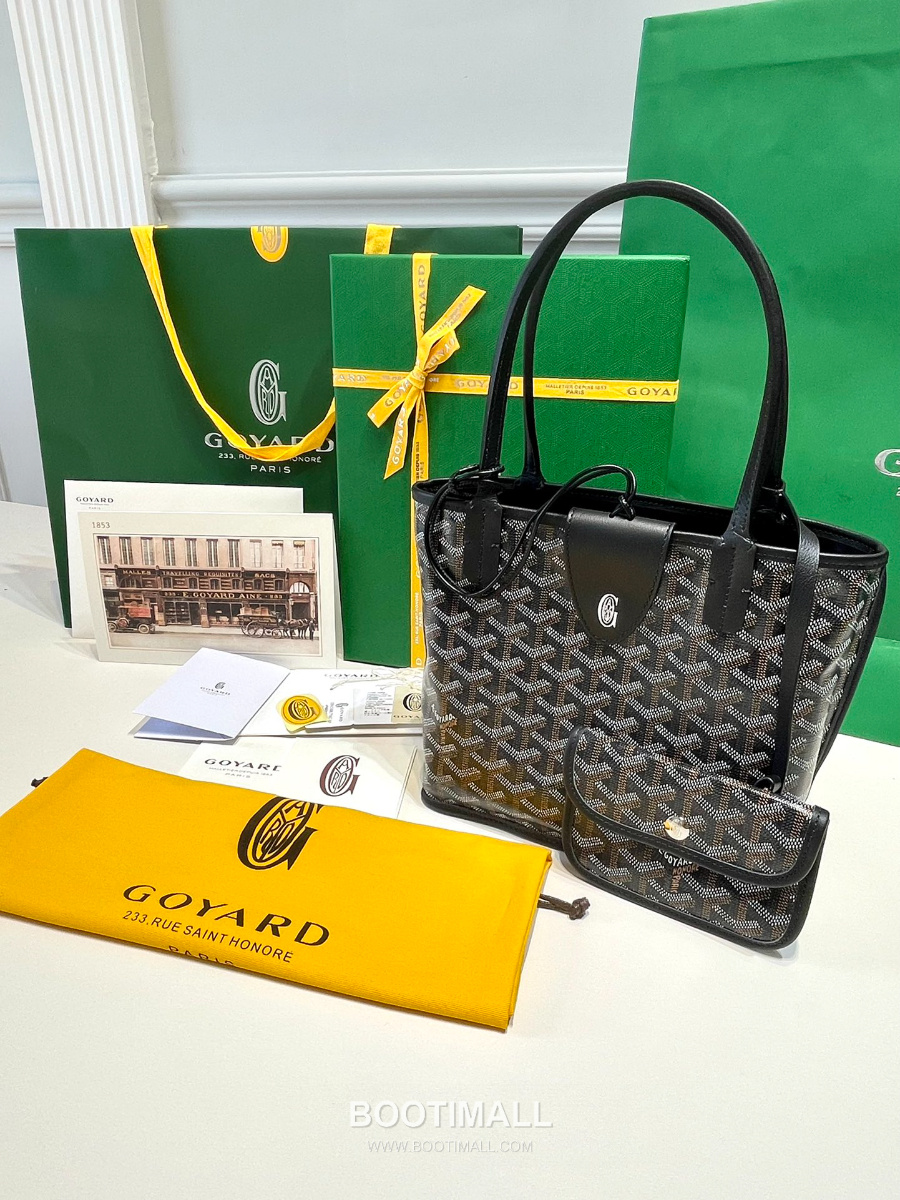 Goyard 고야드 2025 미니 앙주백  Tote Mini Anjou Black 블랙 22cm  1