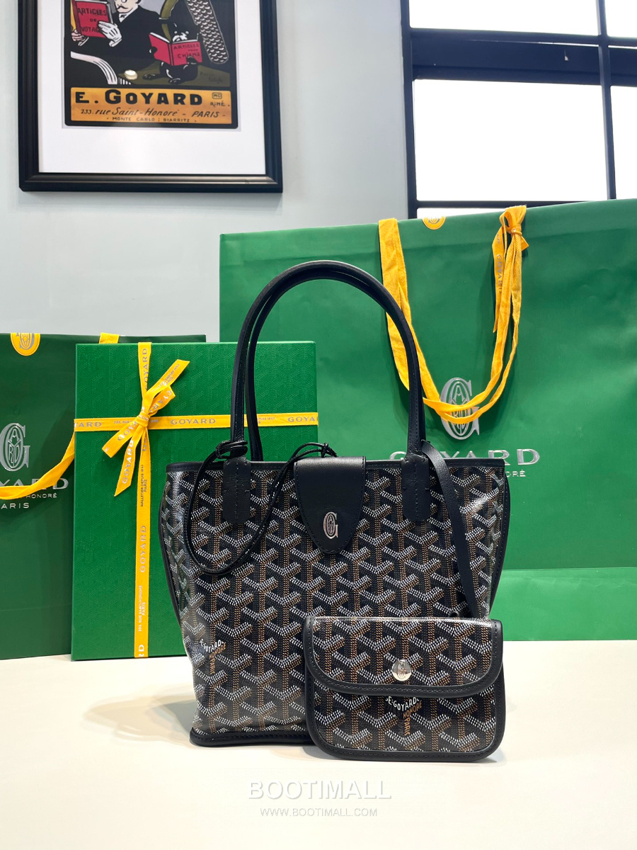 Goyard 고야드 2025 미니 앙주백  Tote Mini Anjou Black 블랙 22cm  2