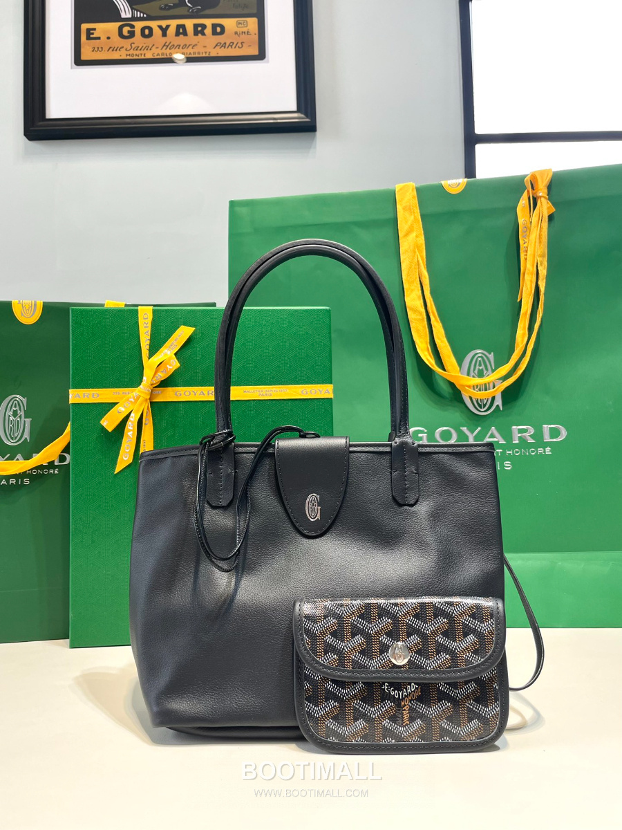 Goyard 고야드 2025 미니 앙주백  Tote Mini Anjou Black 블랙 22cm  4