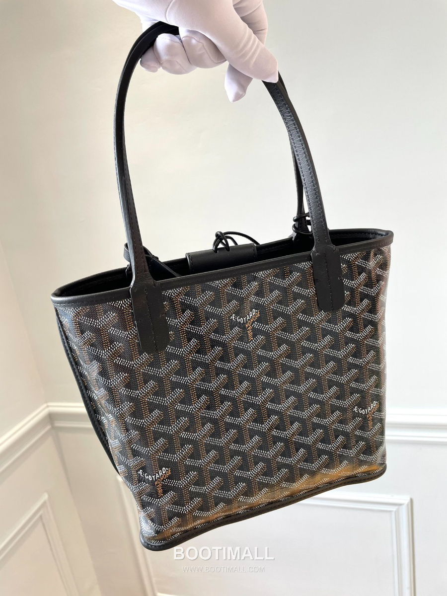 Goyard 고야드 2025 미니 앙주백  Tote Mini Anjou Black 블랙 22cm  7