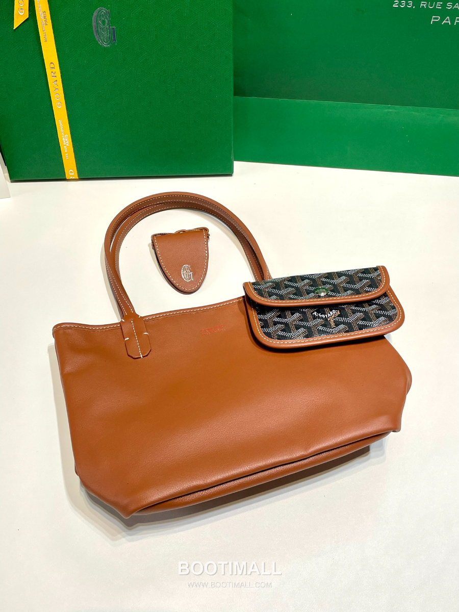 Goyard 고야드 2025 미니 앙주백  Tote Mini Anjou Black&Tan 블랙&탄 22cm  4