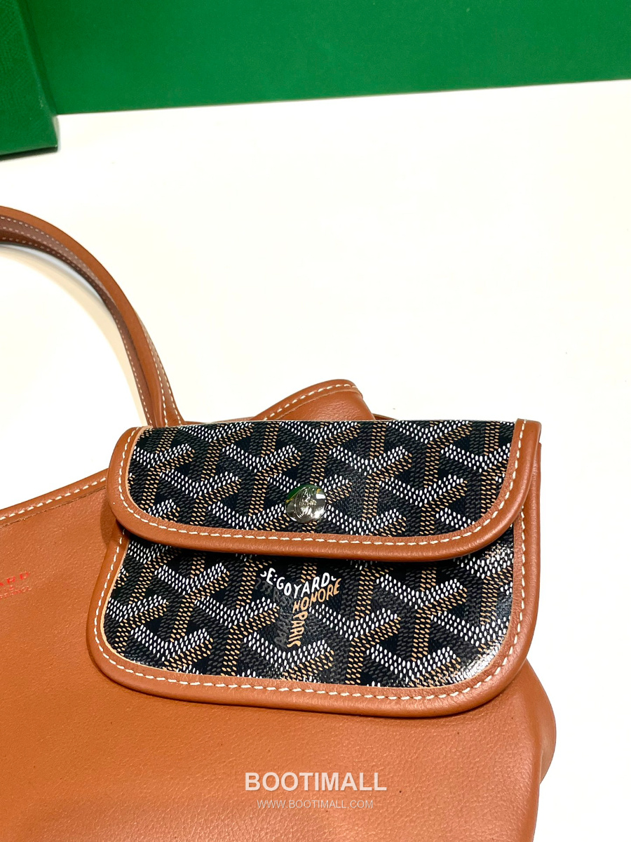 Goyard 고야드 2025 미니 앙주백  Tote Mini Anjou Black&Tan 블랙&탄 22cm  5