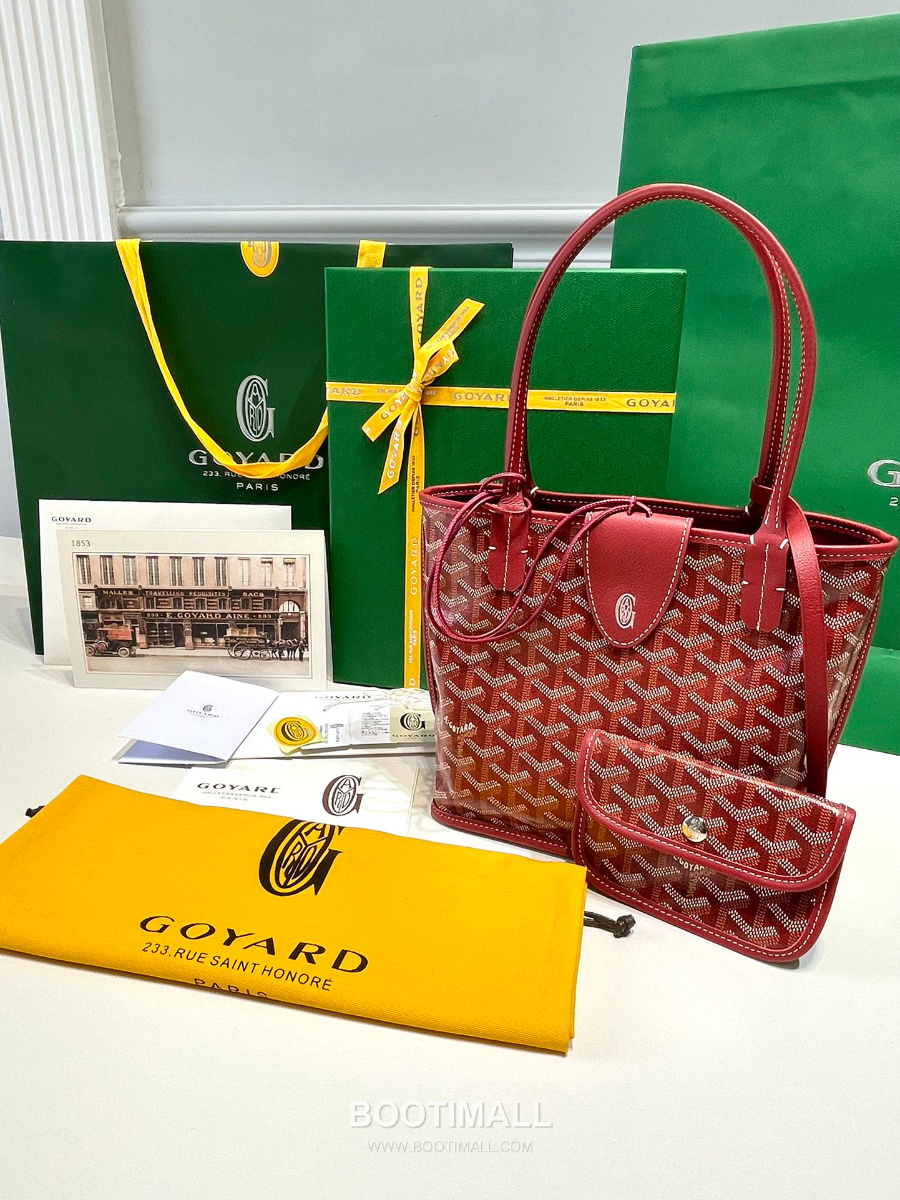 Goyard 고야드 2025 미니 앙주백  Tote Mini Anjou Red 레드 22cm  1