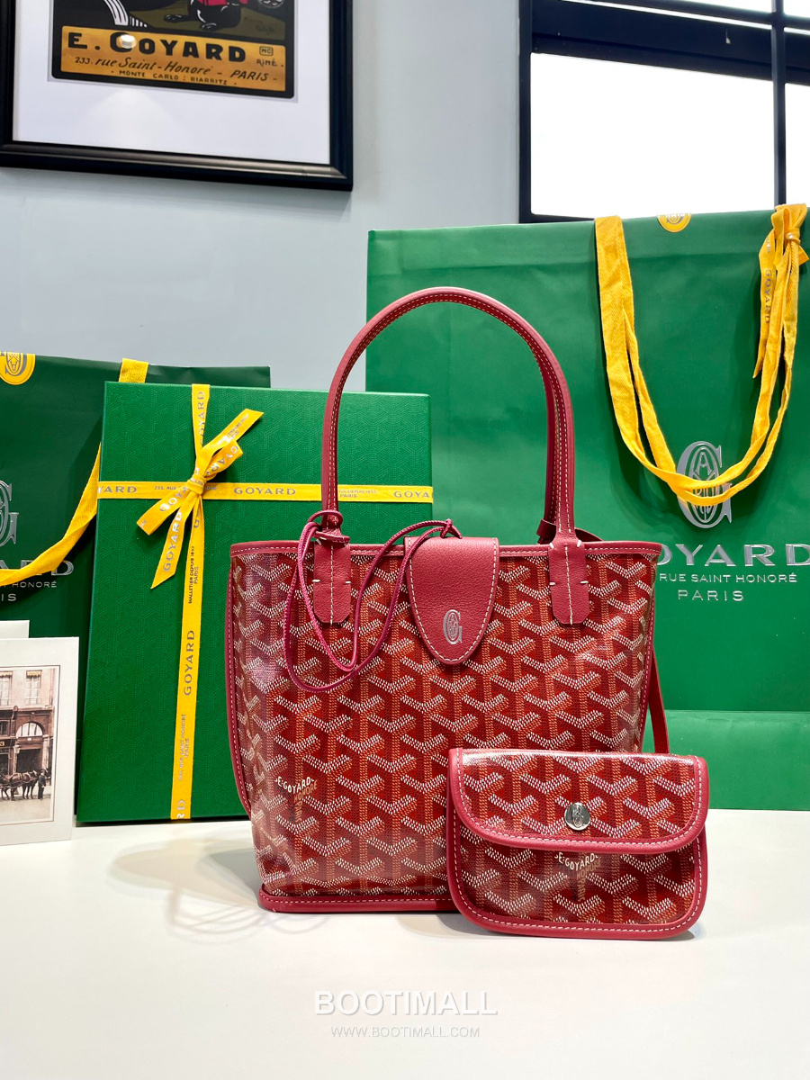 Goyard 고야드 2025 미니 앙주백  Tote Mini Anjou Red 레드 22cm  2
