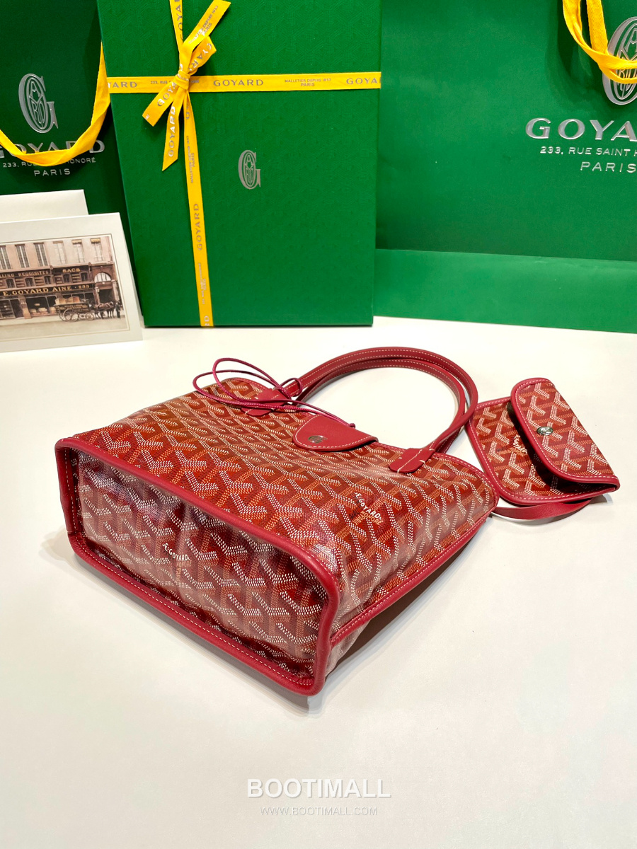 Goyard 고야드 2025 미니 앙주백  Tote Mini Anjou Red 레드 22cm  4