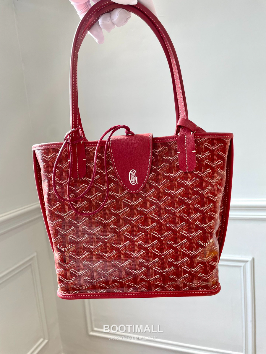 Goyard 고야드 2025 미니 앙주백  Tote Mini Anjou Red 레드 22cm  5