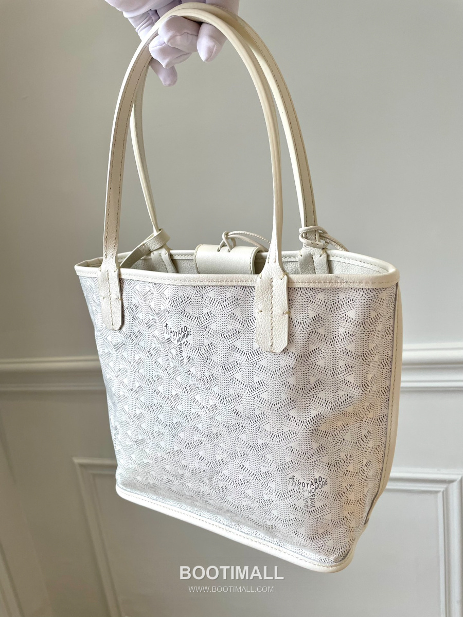 Goyard 고야드 2025 미니 앙주백  Tote Mini Anjou White 화이트 22cm  7