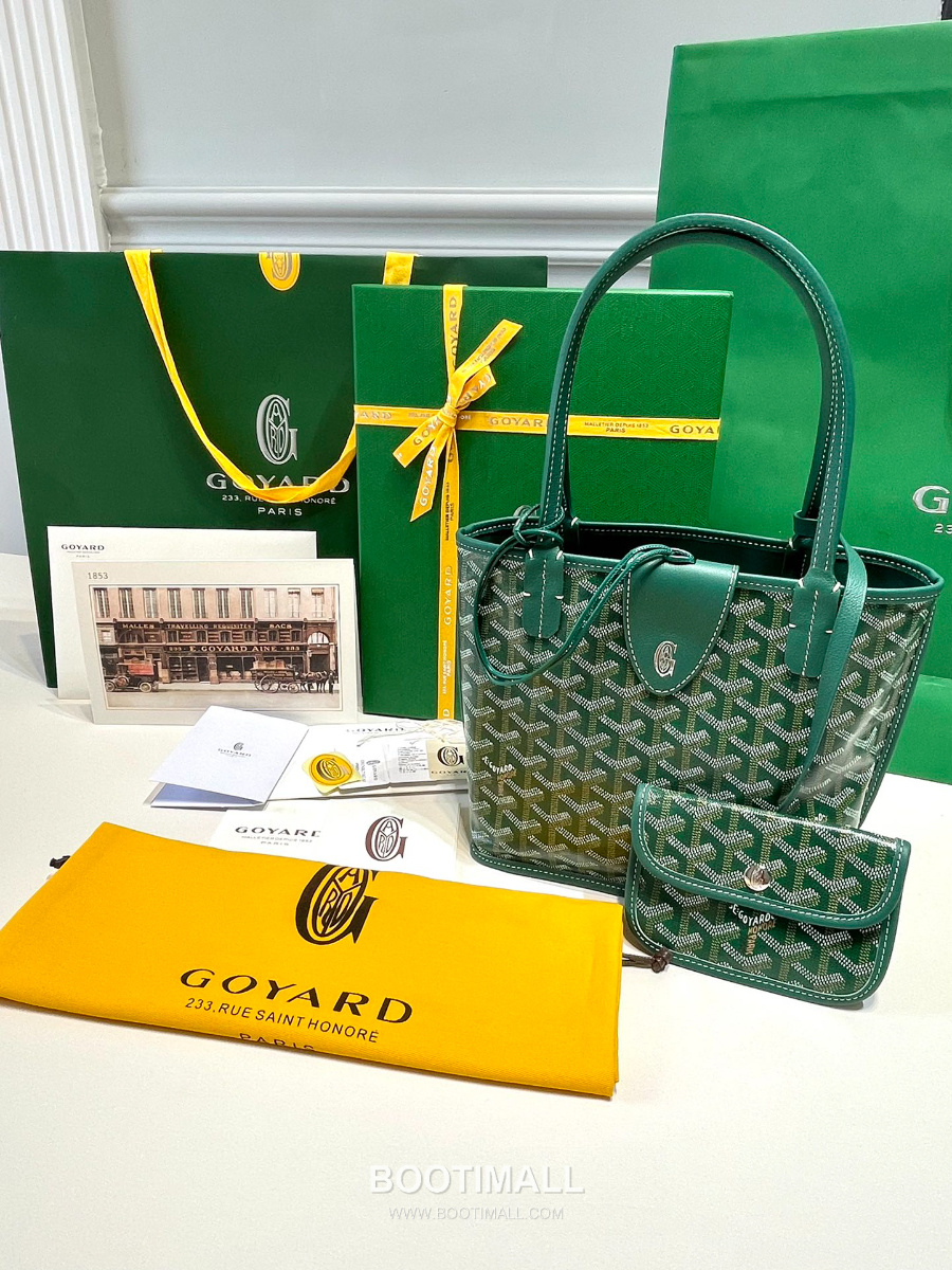 Goyard 고야드 2025 미니 앙주백  Tote Mini Anjou  Green 그린 22cm  1