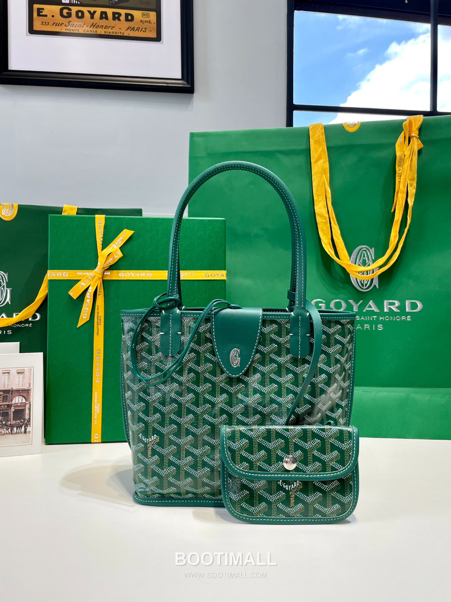 Goyard 고야드 2025 미니 앙주백  Tote Mini Anjou  Green 그린 22cm  2