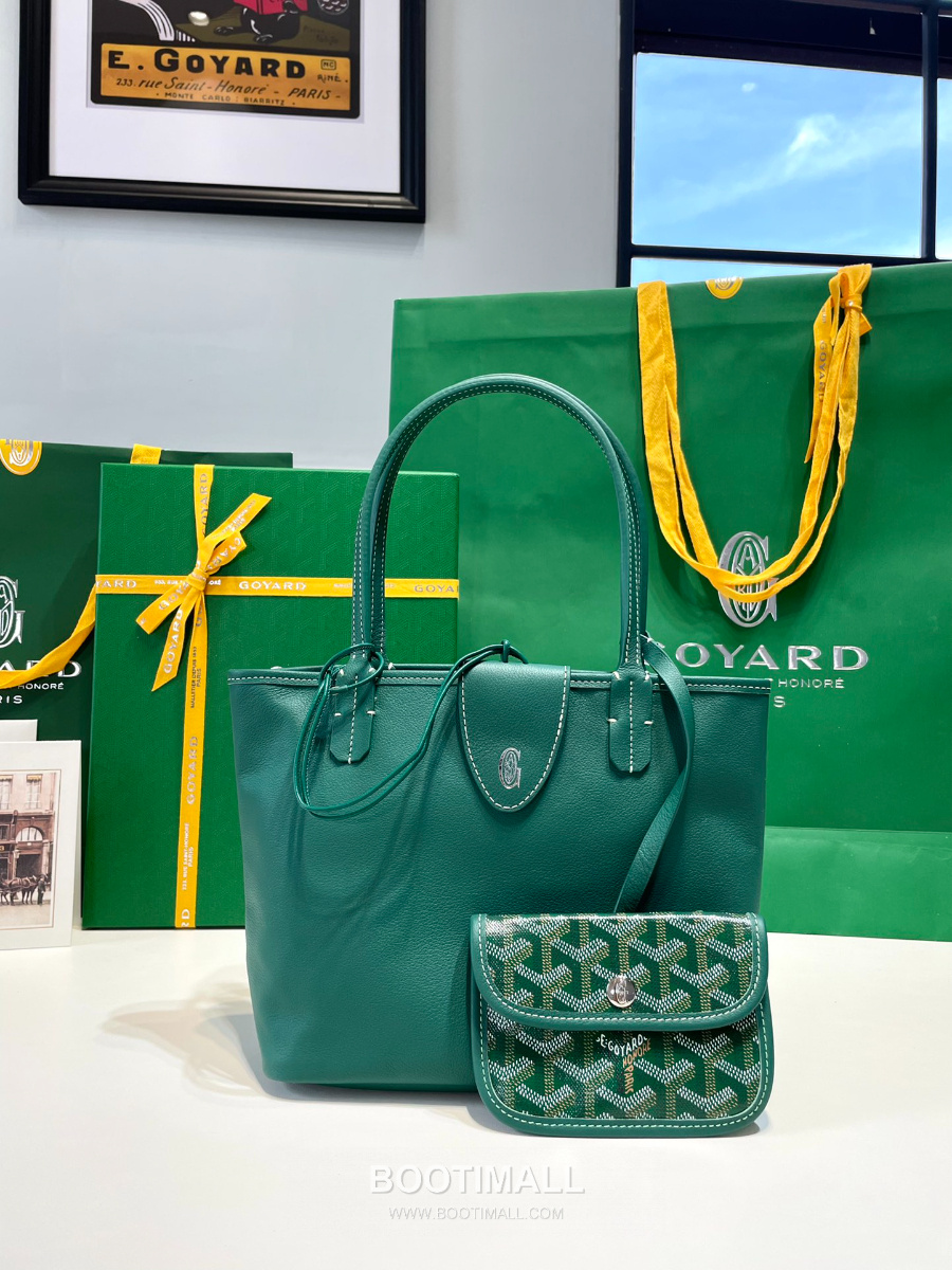 Goyard 고야드 2025 미니 앙주백  Tote Mini Anjou  Green 그린 22cm  3