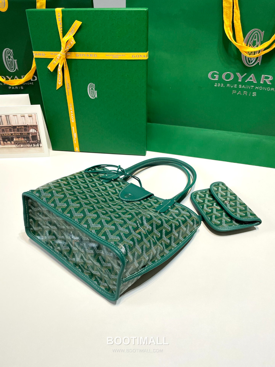 Goyard 고야드 2025 미니 앙주백  Tote Mini Anjou  Green 그린 22cm  4